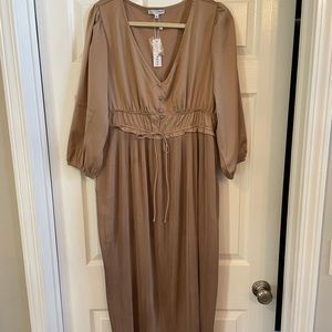 Baltic Born Gabriella Satin Midi Dress - Champagne